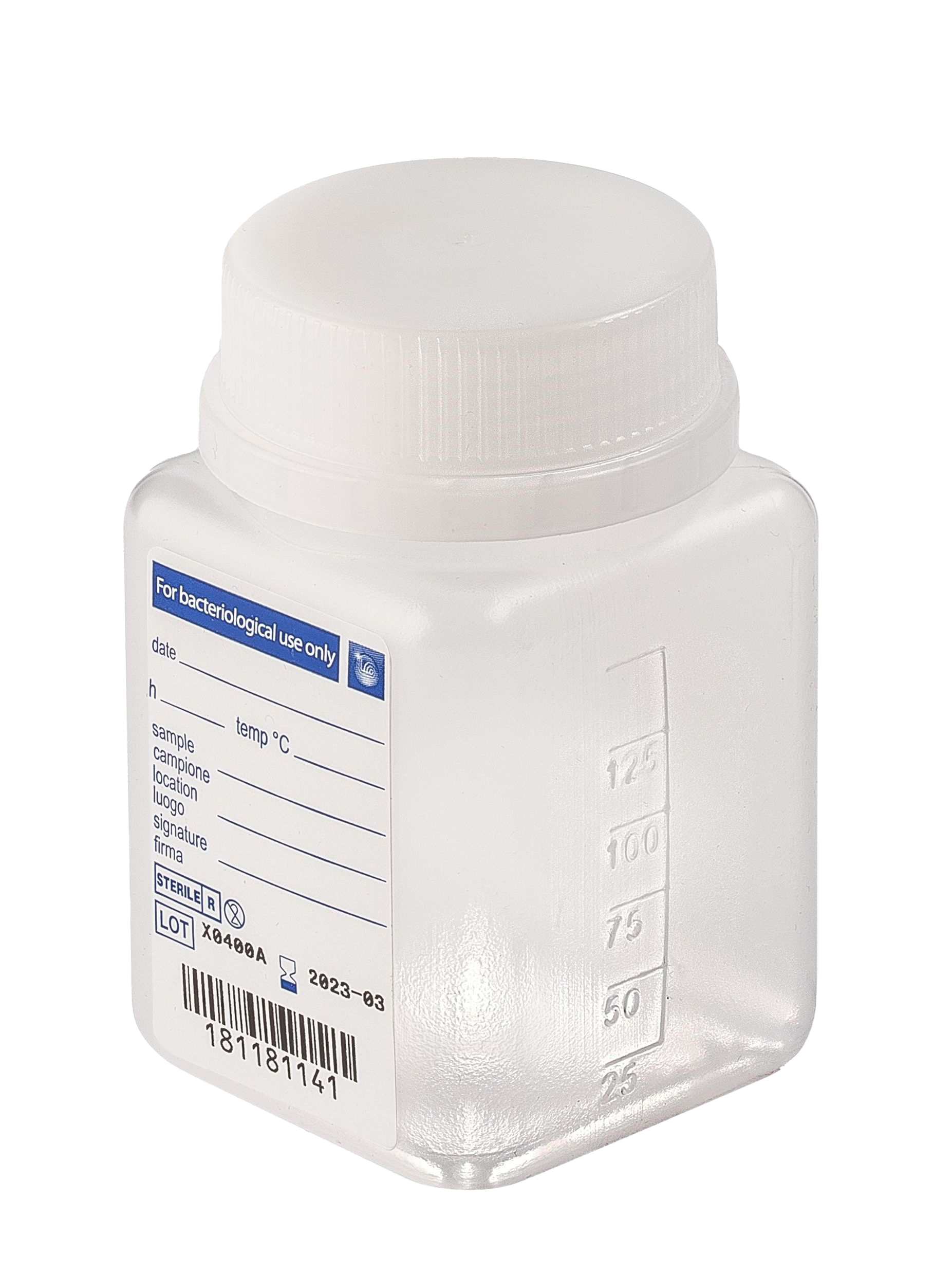 sterile Weithalsflasche, 125 ml, PP, VE 350 St.