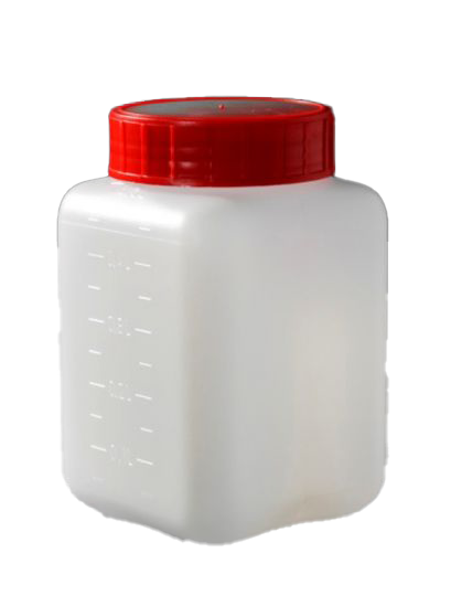 sterile Weithalsflasche OHNE Verschlussetikett, 500 ml, HDPE, VE 175 St.
