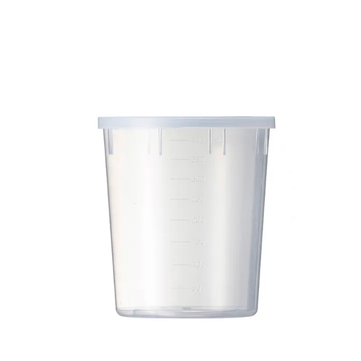 PP-Becher, Probenbehälter, konisch mit Deckel 400 ml, Pckg mit 460 Stück 00441003