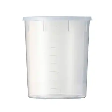 PP-Becher, Probenbehälter, konisch mit Deckel 1000 ml, 00441004