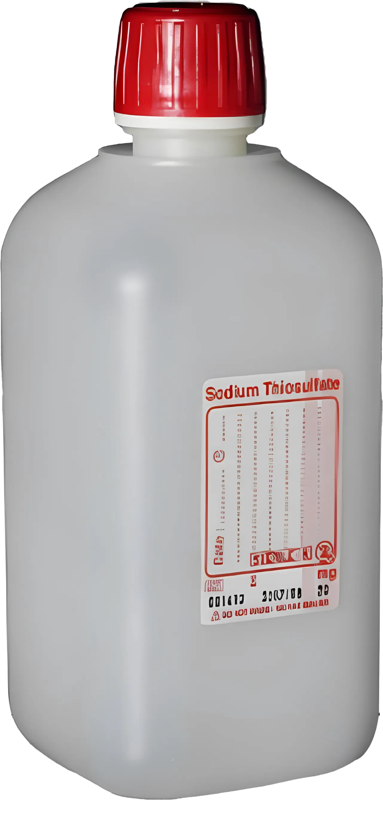 sterile Enghalsflasche mit 10 mg Natriumthiosulfat, 500 ml, HDPE, VE 100 St. quadratisch, auslaufsicher [HFC520-01] 11441060