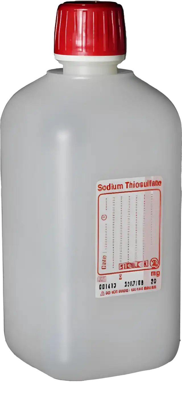 sterile Enghalsflasche mit 10 mg Natriumthiosulfat, 500 ml, HDPE, VE 100 St. 11441060