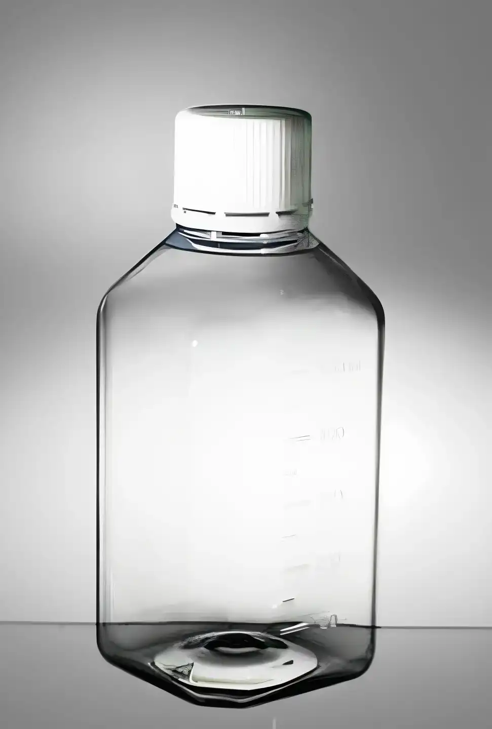 sterile Enghalsflasche, 500 ml, PET, transparent, je 12 St. folienverpackt, VE 120 St. 11441107